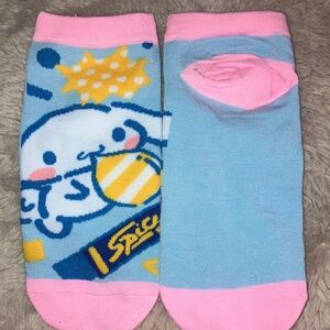 Sanrio Cinnamoroll Cute Blue and Pink Character Socks